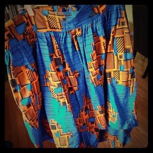 African style high low skirt